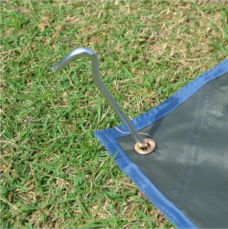 Tent Stakes Heavy Duty Metal 9 Inch, 25 Pack Rust-Resistant Galvanized Steel Camping Stake Garden Edging Fence Hooks Yard Tent Pegs for Inflatable, Tarp, Outdoor Christmas Decorations