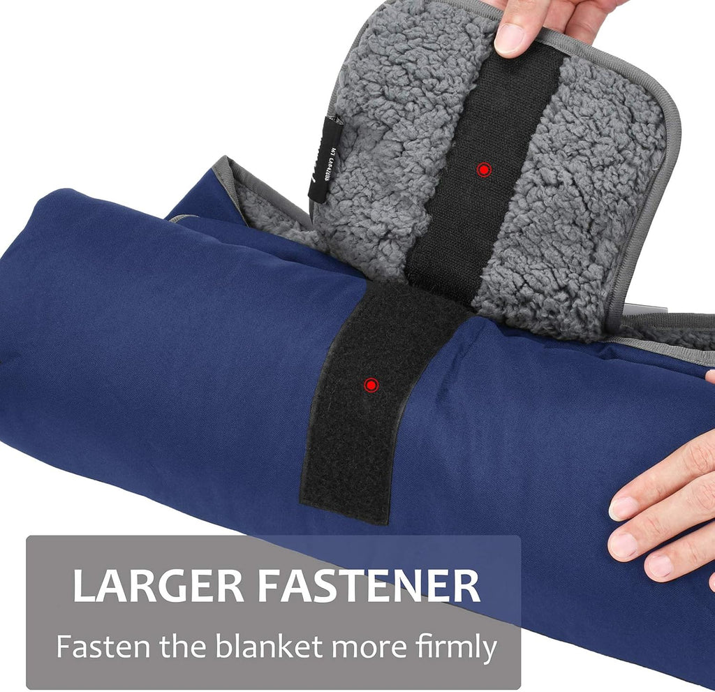 Large Waterproof Outdoor Blanket, Soft Warm Windproof Stadium Blanket with Sherpa Fleece and Foldable for Outdoor Sport, Baseball, Football, Beach, Concerts, Car