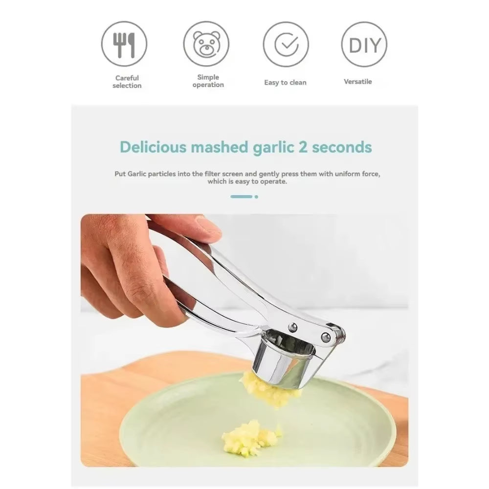 Kitchen Stainless Steel Garlic Smasher Squeezer Manual Press Grinding Tool Kitchen Accessories Kitchen Accessories Tools