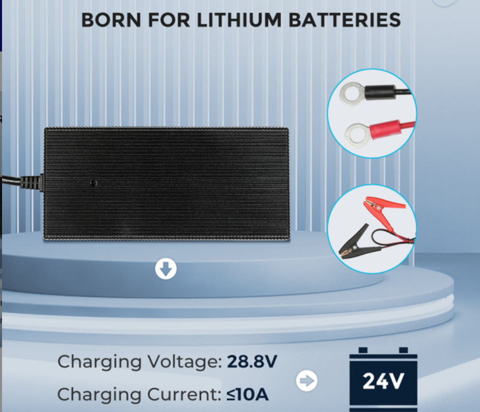 24V 10A AC-to-DC LFP Portable Battery Charger-2