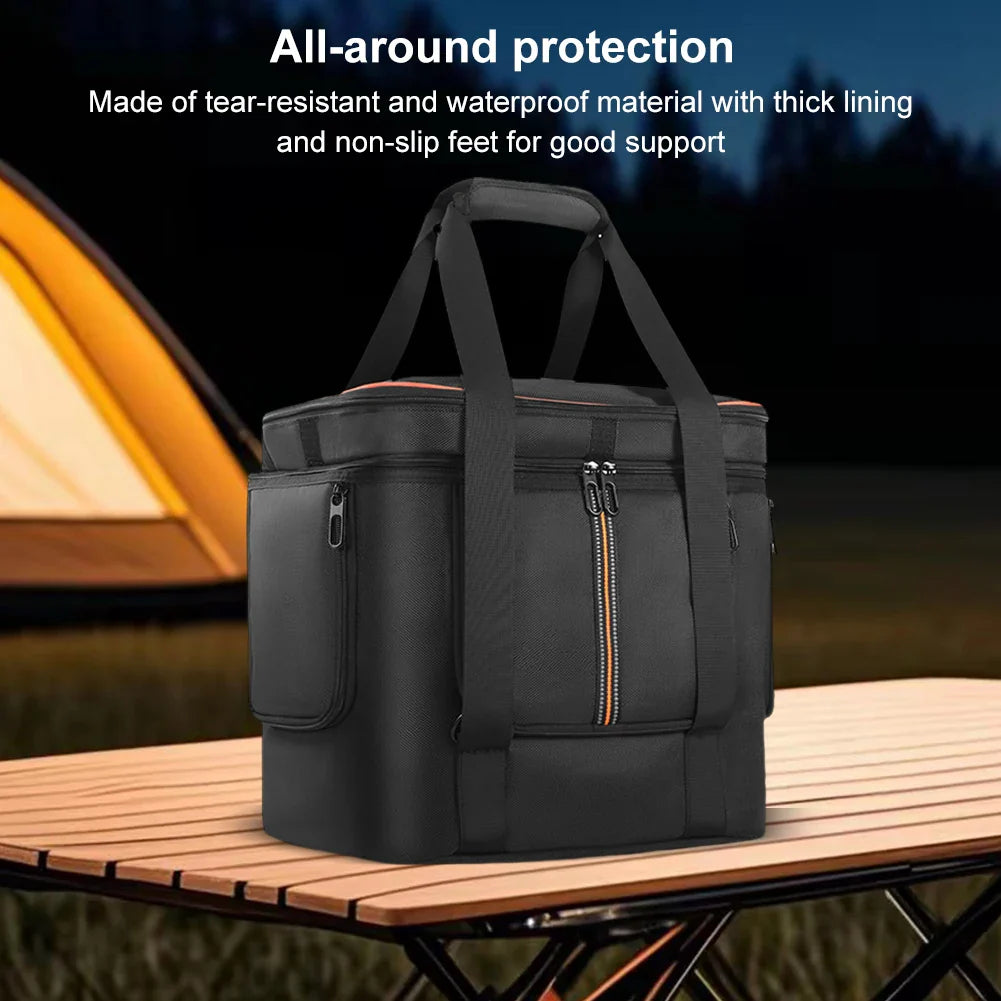 Portable Carrying Case for Jackery Explorer 2000 V2/1000 v2/240 v2/300 Plus Travel Bag Waterproof with Shoulder Strap & Handle-3